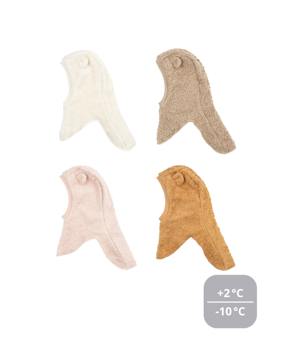 Balaclava Teddy m/økologisk bomull og merinoull