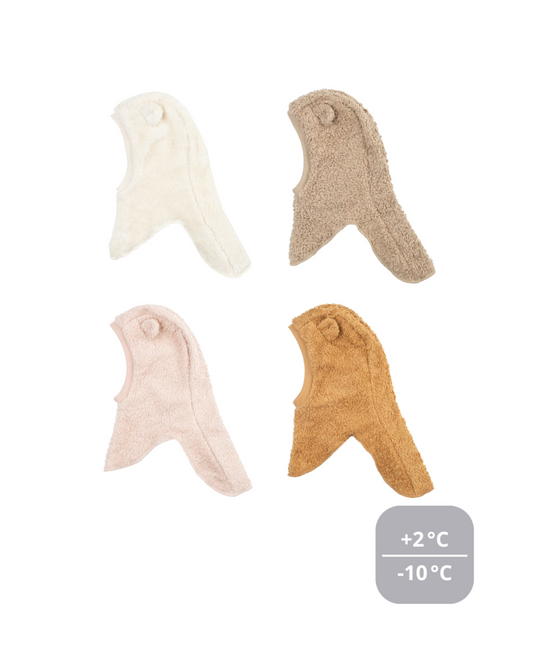 Balaclava Teddy m/økologisk bomull og merinoull